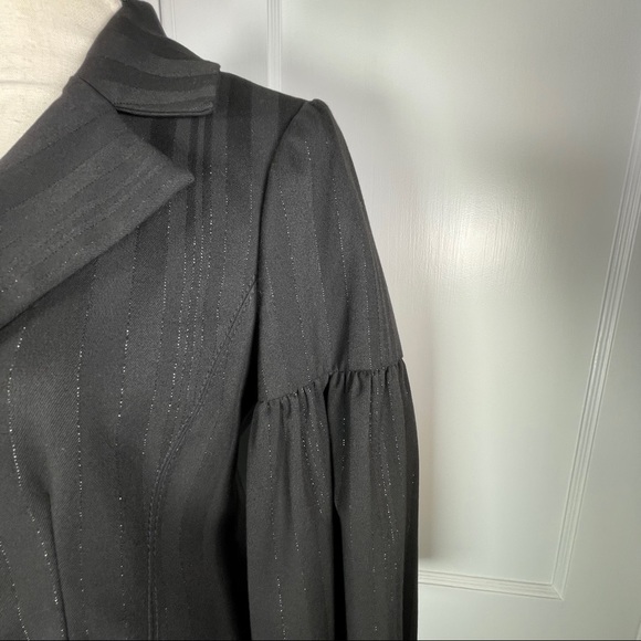 Poleci Metallic Pin-Stripe Jacket w/ Bell Sleeves - Picture 6 of 15